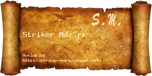 Striker Márk névjegykártya